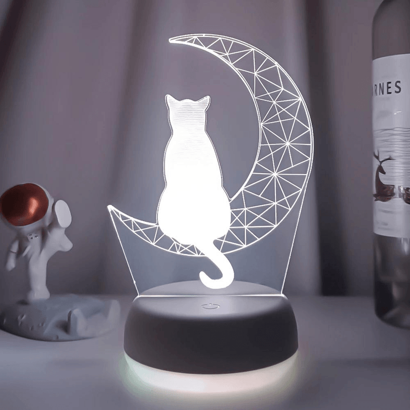 Gato com luz led